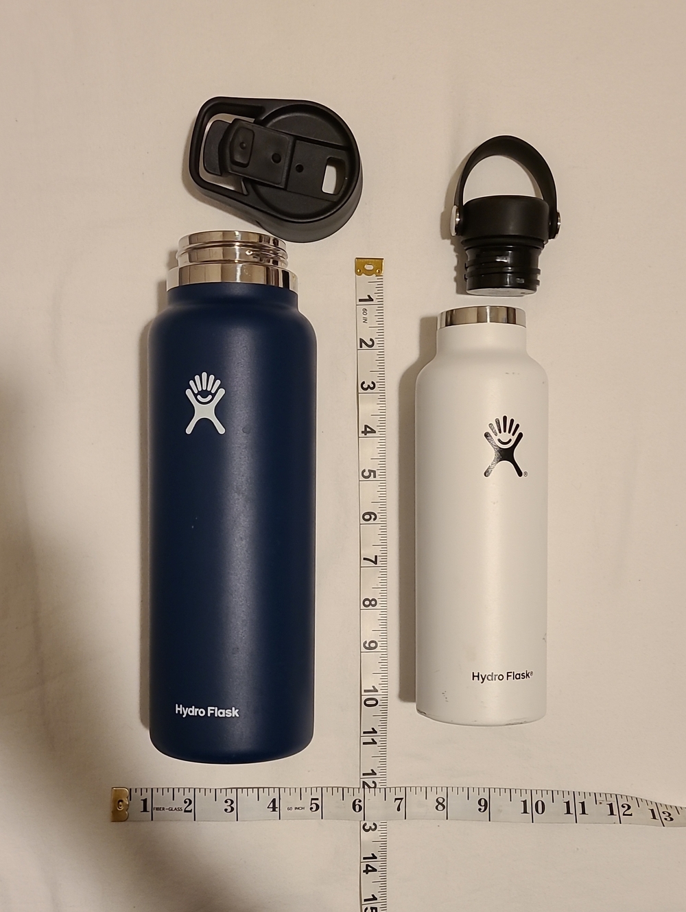 Hydro Flask Bottles, 40 oz Wide, 21 oz Standard Blue White - Picture 14 of 16